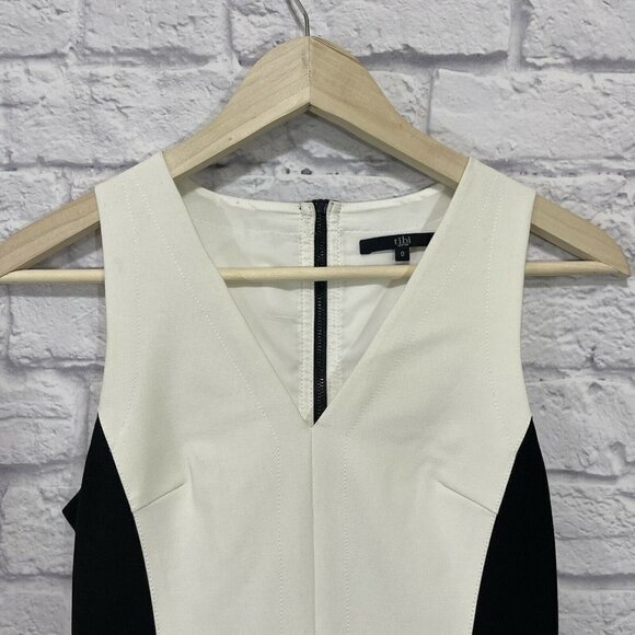 Tibi New York 0 Colorblock Dress $385.00 Black - Picture 5 of 11